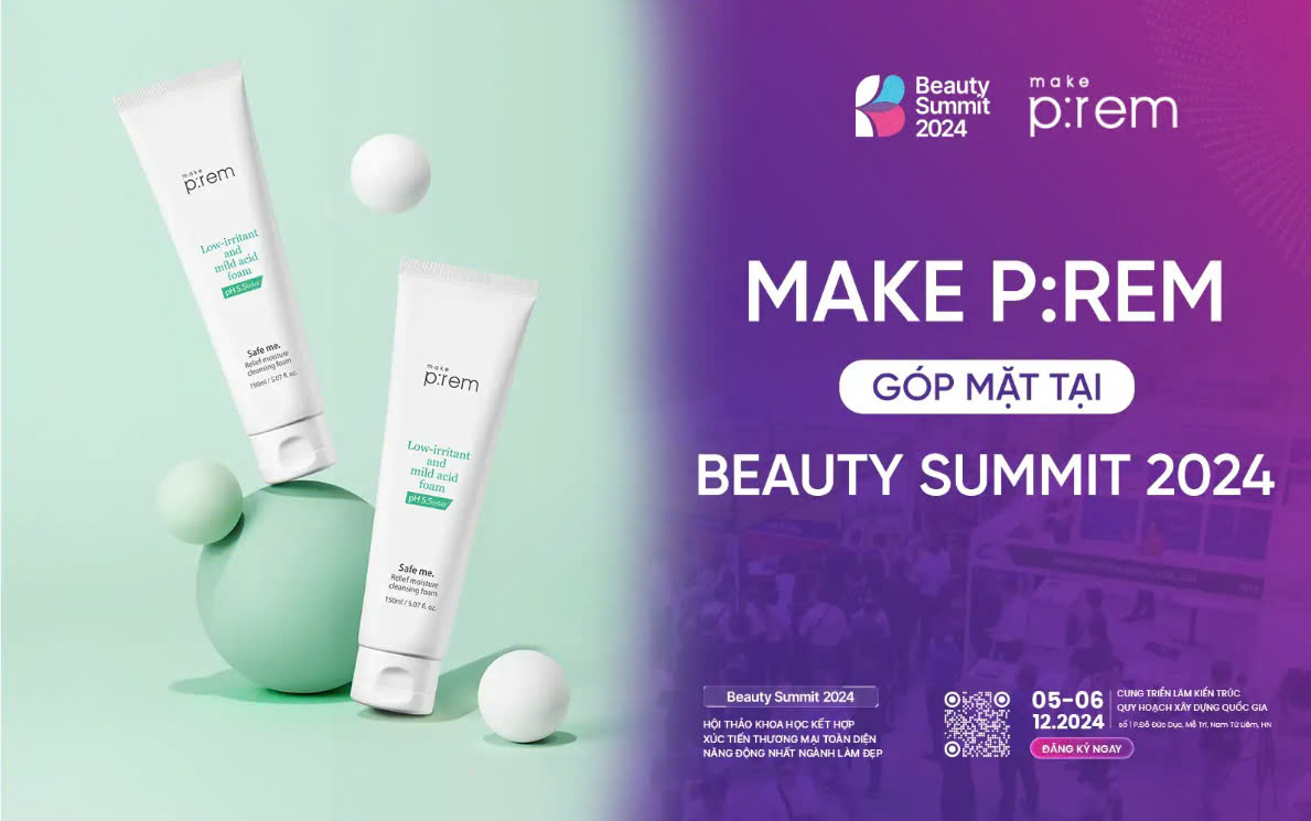 SỮA RỬA MẶT MAKE P:REM - SIÊU PHẨM MỚI TẠI BEAUTY SUMMIT CHINH PHỤC MỌI LÀN DA 