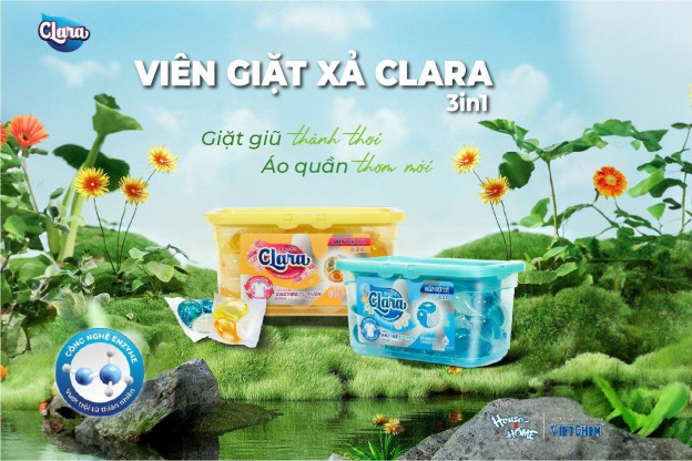 VIÊN GIẶT XẢ CLARA 3IN1 SAY LÒNG NGƯỜI TIÊU DÙNG