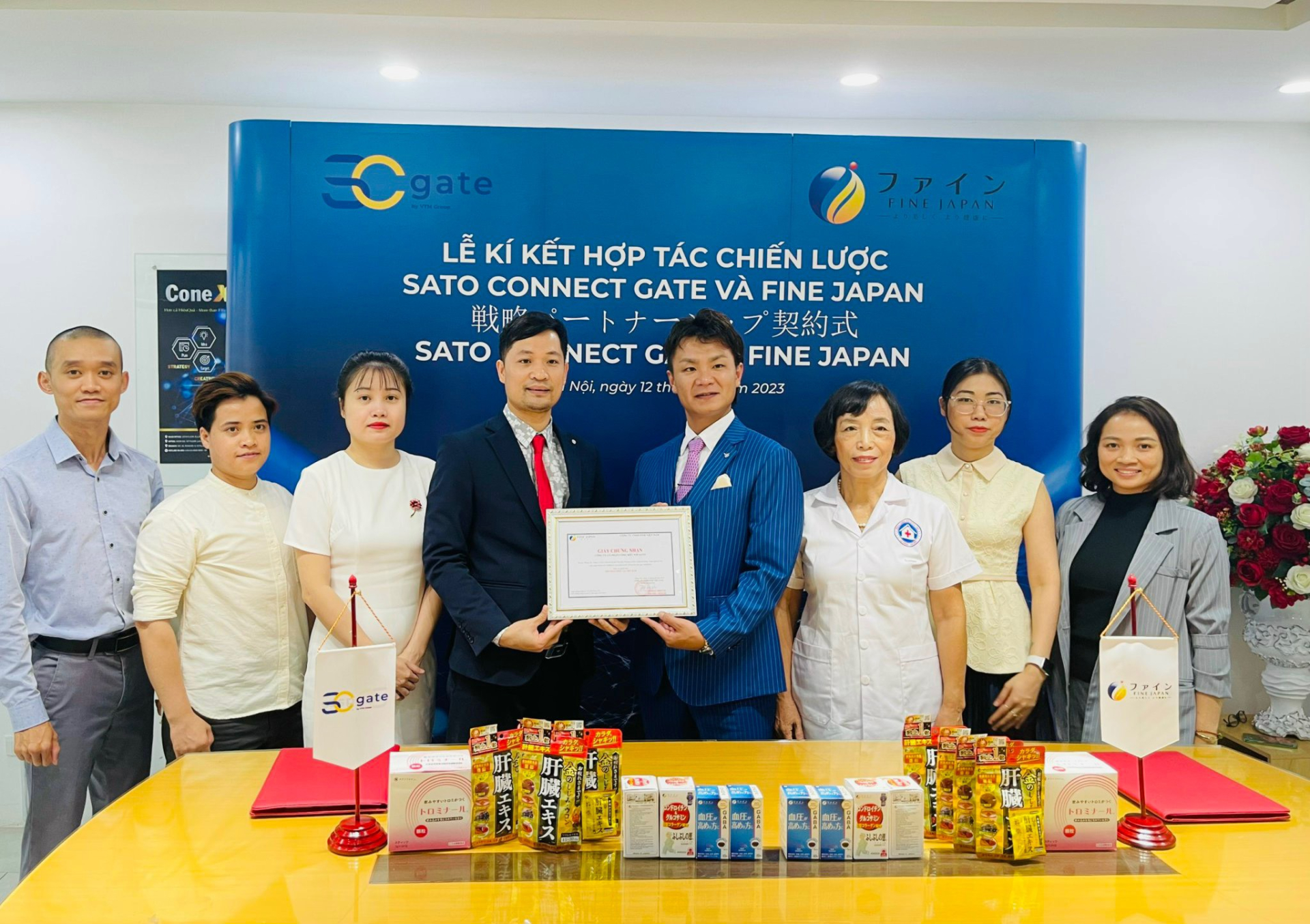 CTCP Cổng Kết nối SATO và FINE Việt Nam ký kết hợp tác chiến lược